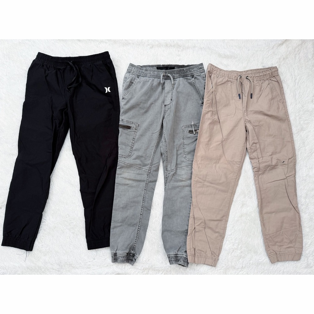 Jogger Style Pants Set in Black, Gray, and Beige 10/12